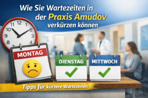 Wartezeiten in der Praxis Amudov verkürzen