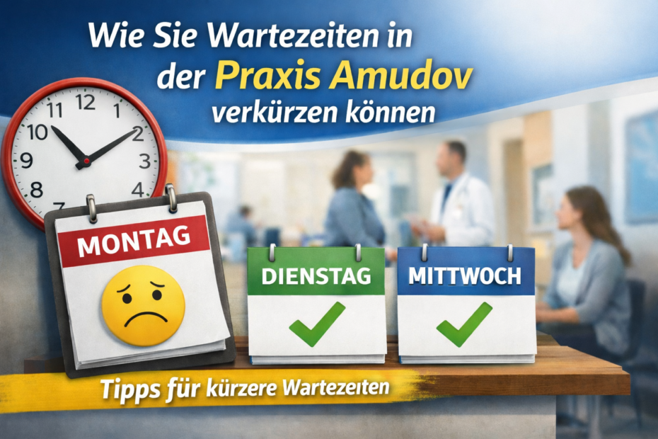 Wartezeiten in der Praxis Amudov verkürzen